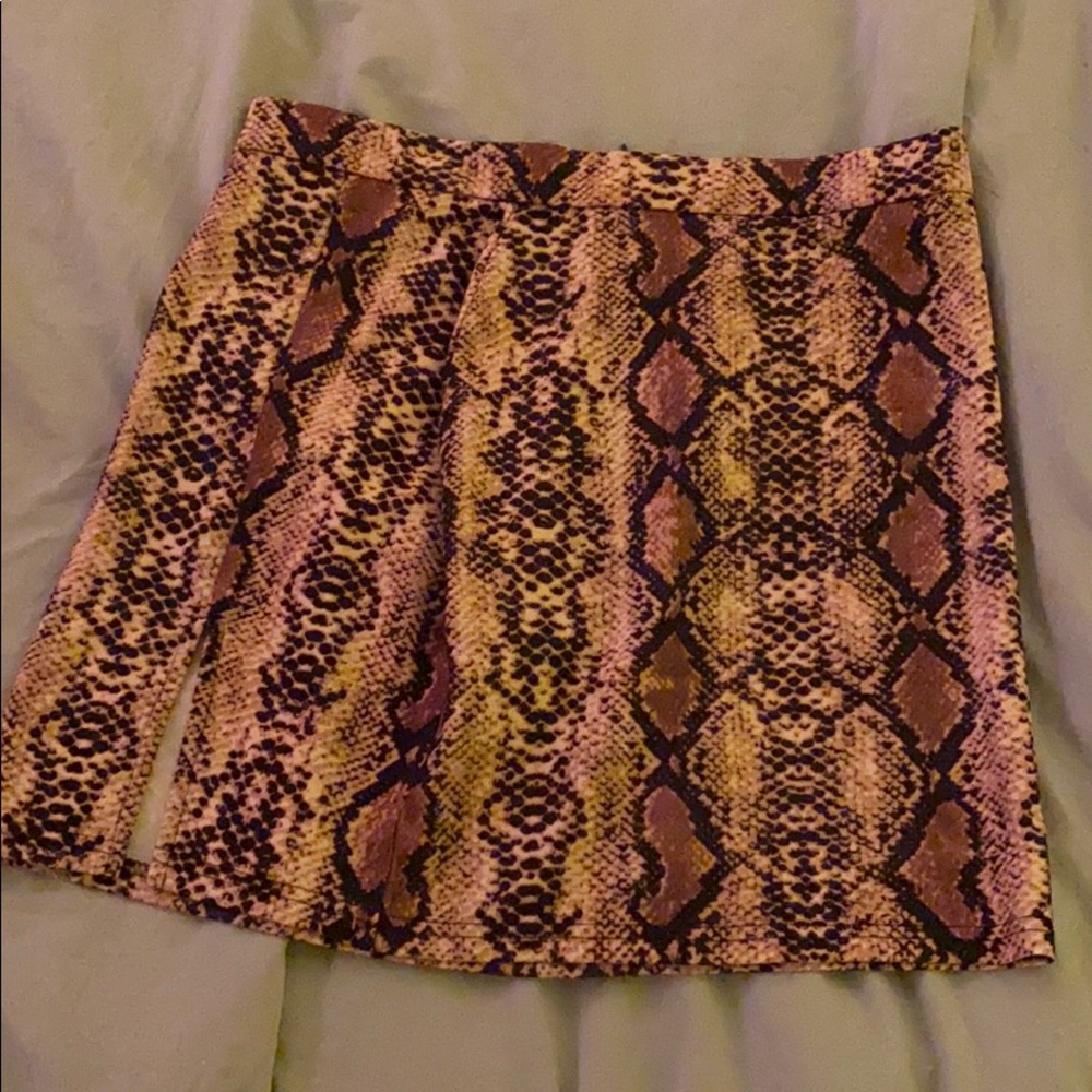 Snakeskin skirt